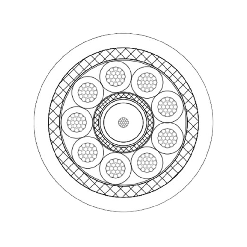 Camera Cable, 1 coax, 9 x 22awg (w_waterblocking)